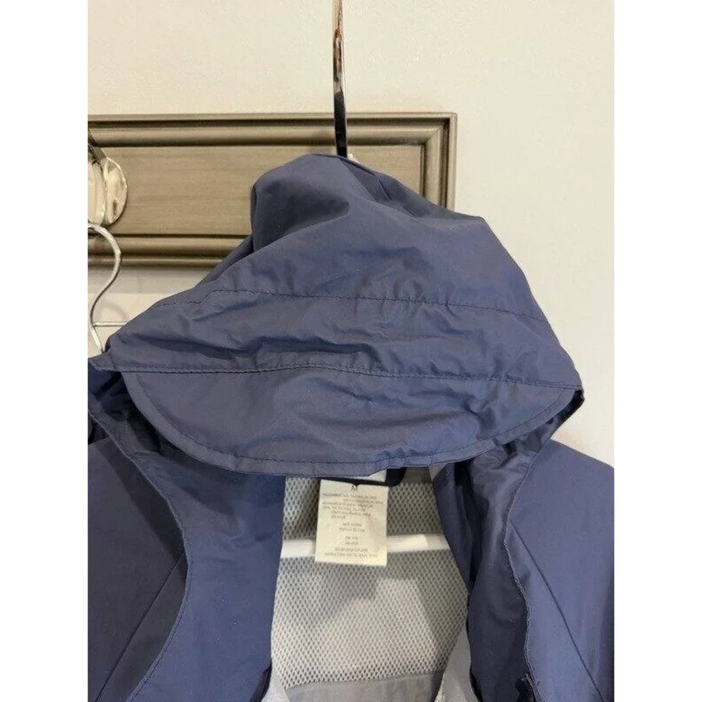 Bass Pro Shops Rain Suit Mens Medium Blue Hooded Waterproof Jacket Pants Fishing